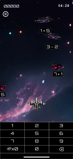 Screenshot von Math Invader